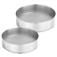 2 Packs of 304 Stainless Steel Fine Flour Sieve